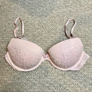 aerie baby pink lace bra